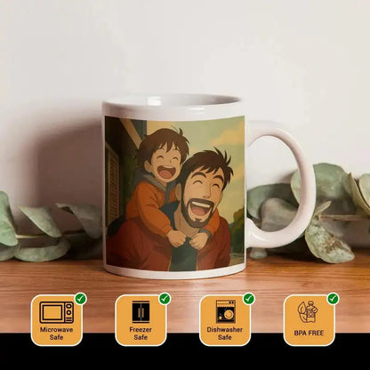 Personalized Anime Ghibli Image Coffee Mug Gift For Dad