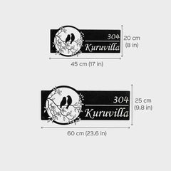 Personalized Bird Themed Weatherproof Name Plate