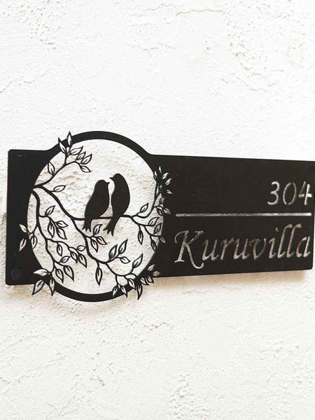 Personalized Bird Themed Weatherproof Name Plate