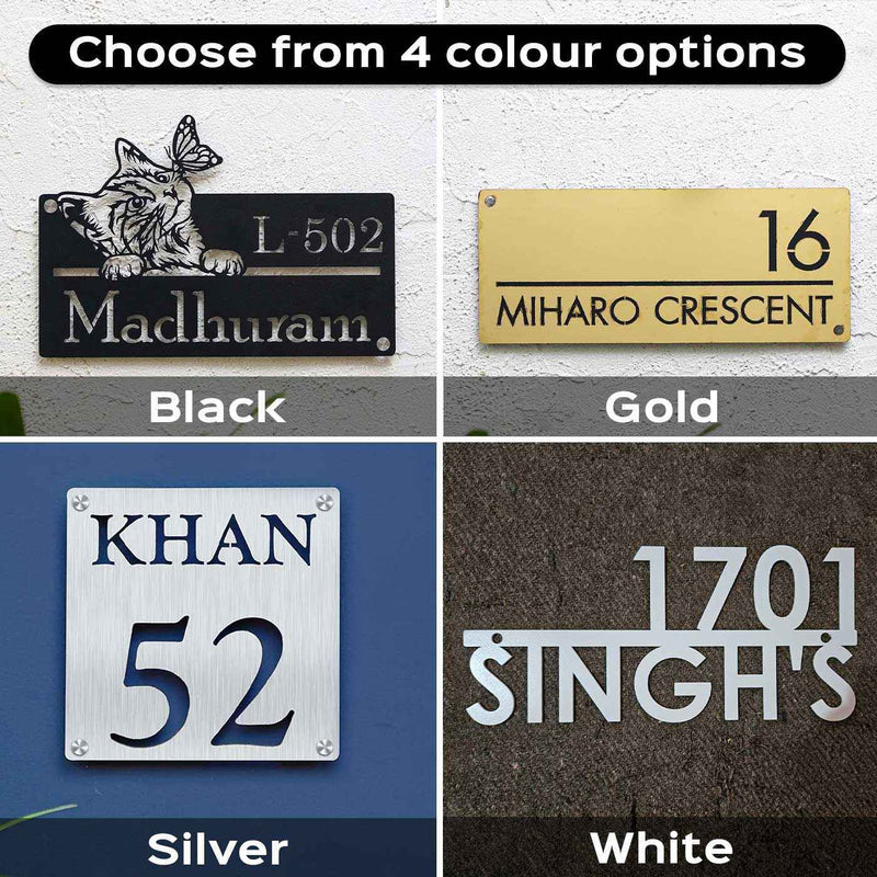 Personalized Bird Themed Weatherproof Name Plate