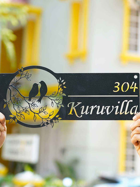 Personalized Bird Themed Weatherproof Name Plate