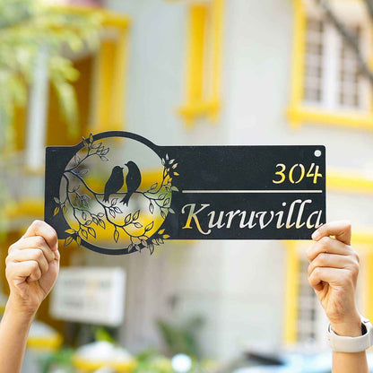 Personalized Bird Themed Weatherproof Name Plate