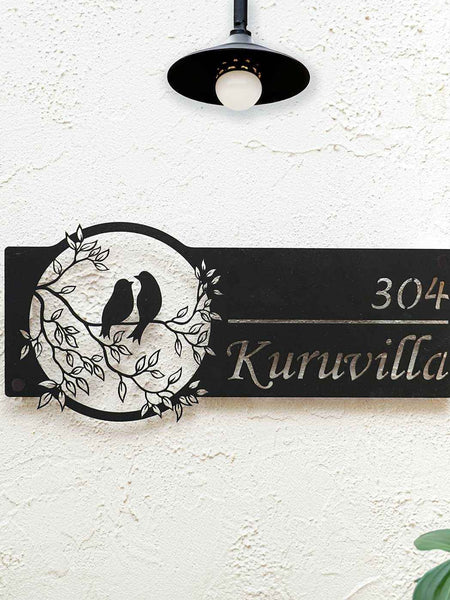 Personalized Bird Themed Weatherproof Name Plate