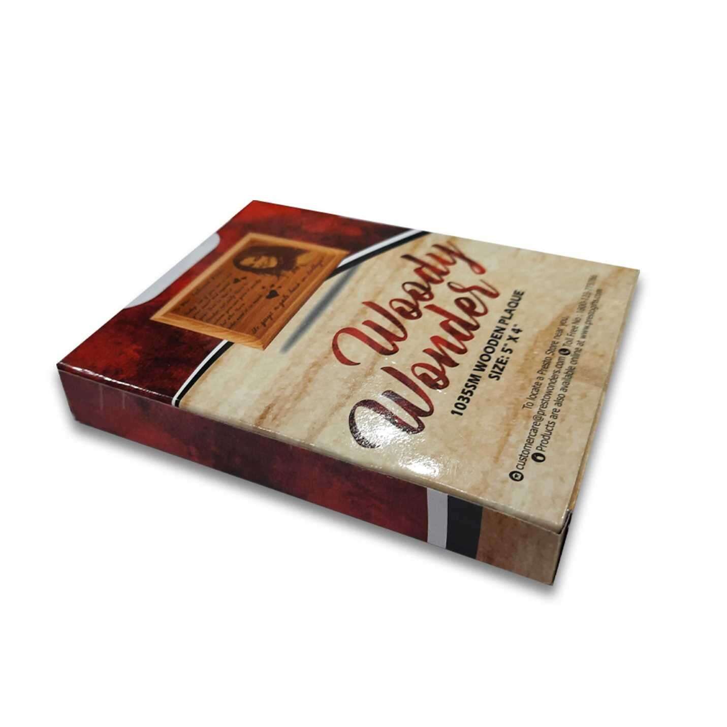 Personalized Engraved Wooden Photo Frame for Husband's Birthday – 5x4 Inch Hardwood Keepsake