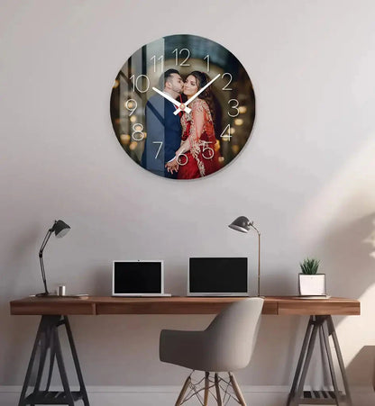Personalized Photo Wall Clock | Custom Picture Home Decor Gift
