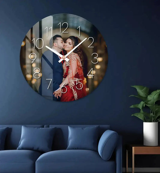 Personalized Photo Wall Clock | Custom Picture Home Decor Gift