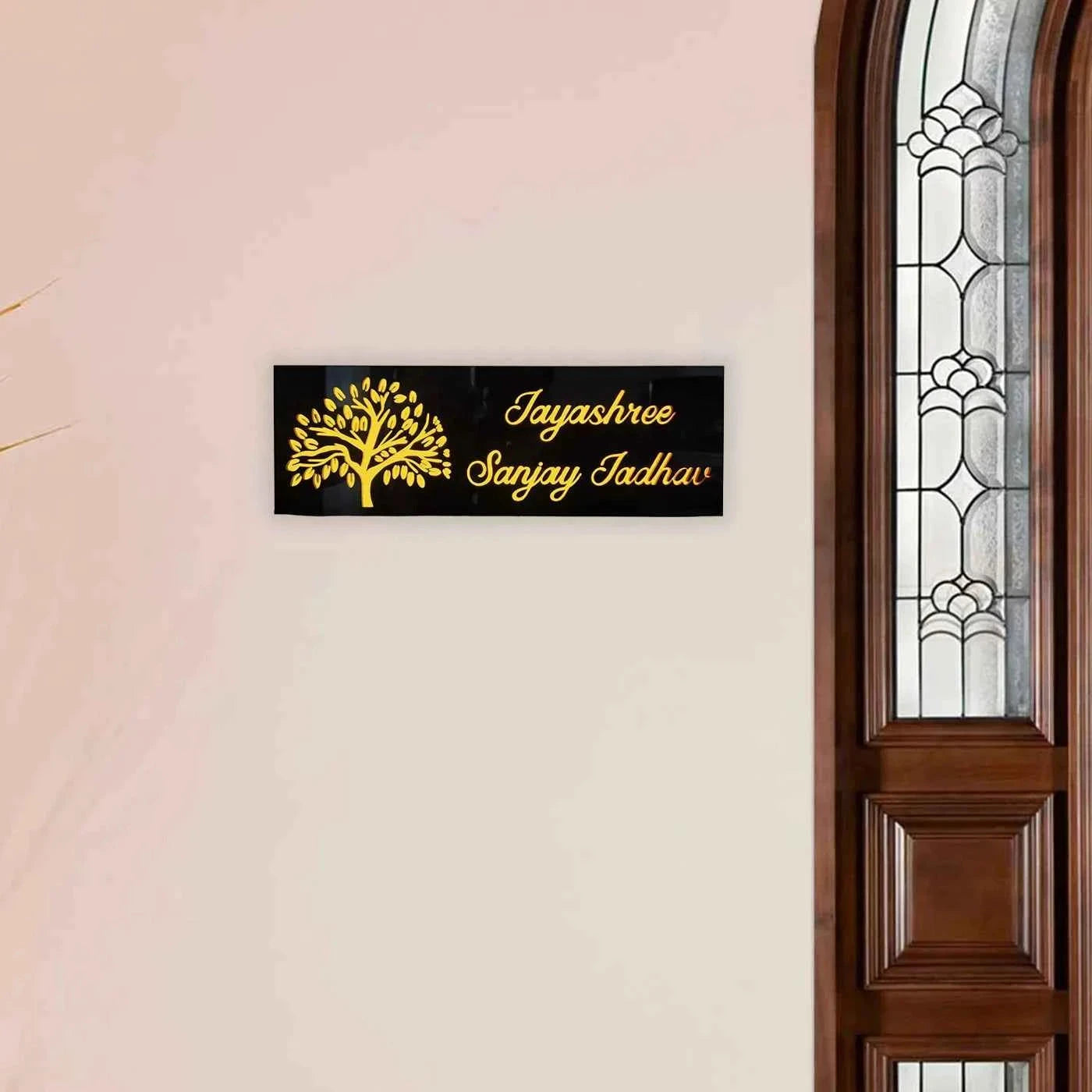 Personalized Tree Theme Acrylic Name Plate Jolly Gifts And Arts