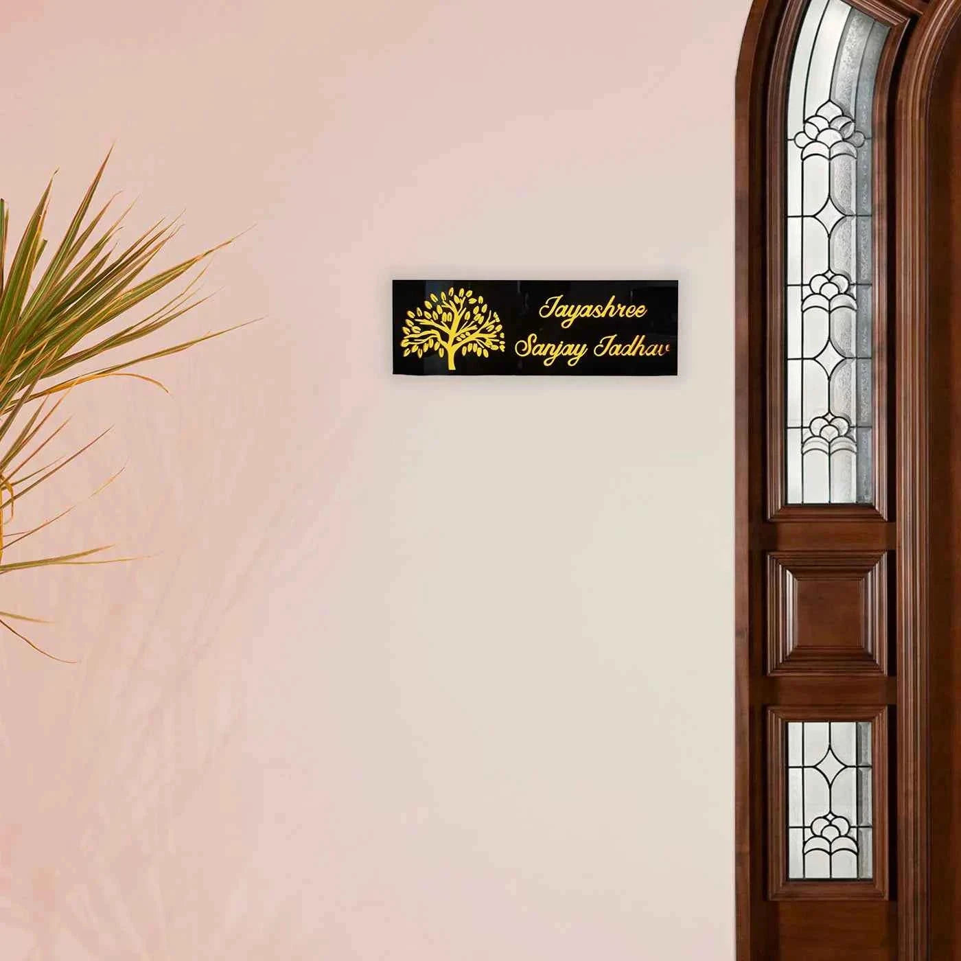 Personalized Tree Theme Acrylic Name Plate Jolly Gifts And Arts