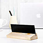 Personalized Wooden Desk Name Plate with Custom Engraving - Office & Home Decor