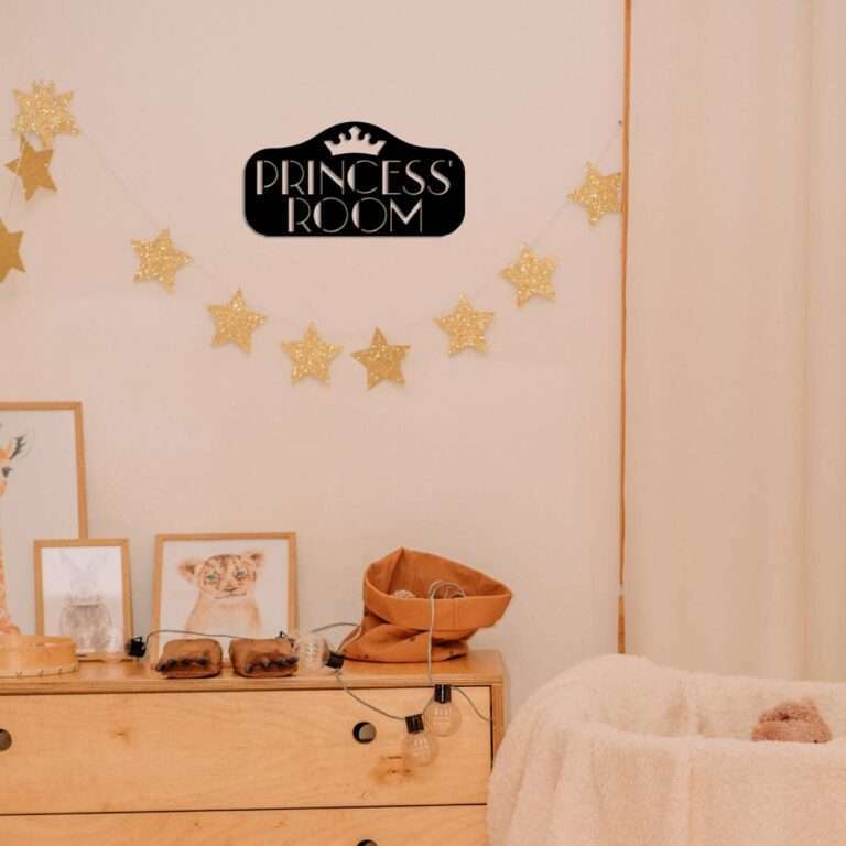 PRINCESS ROOM" Crown Wall Art -  - Jolly Gifts And Arts