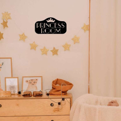 PRINCESS ROOM" Crown Wall Art -  - Jolly Gifts And Arts