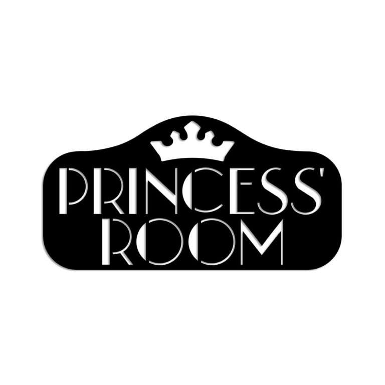 PRINCESS ROOM" Crown Wall Art -  - Jolly Gifts And Arts