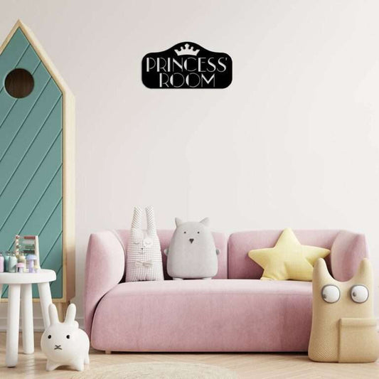 PRINCESS ROOM" Crown Wall Art