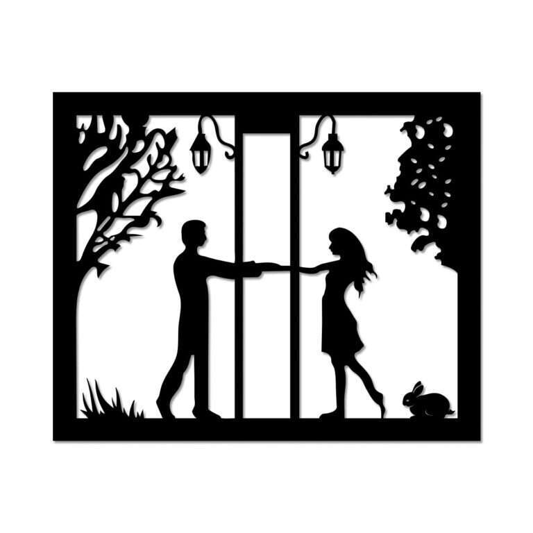 Romantic Couple Holding Hands Wall Art -  - Jolly Gifts And Arts