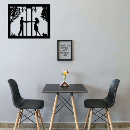 Romantic Couple Holding Hands Wall Art