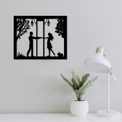 Romantic Couple Holding Hands Wall Art