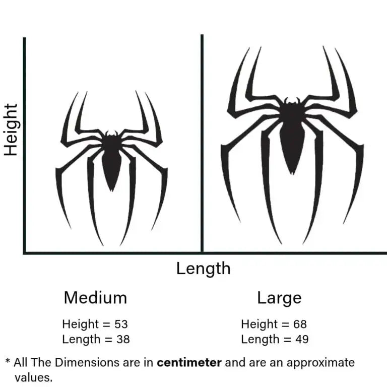 Spider Silhouette Backlit Wall Art | Red Glow Game Room Decor