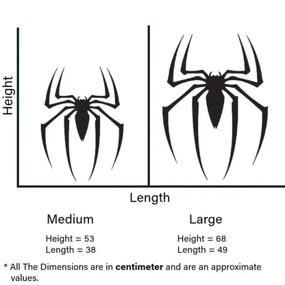 Spider Silhouette Backlit Wall Art | Red Glow Game Room Decor