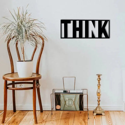 "THINK" Modern Wall Art Sign -  - Jolly Gifts And Arts