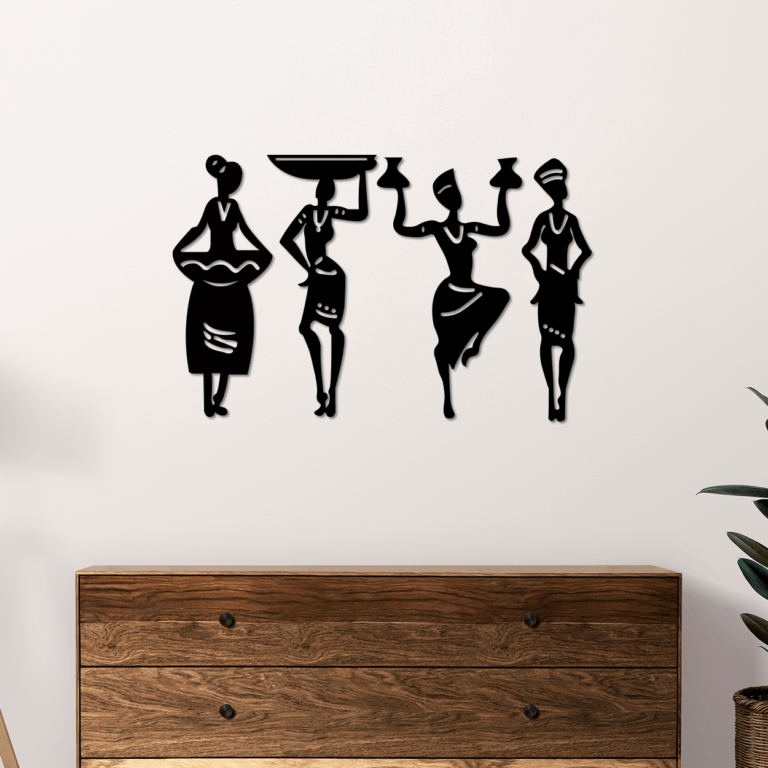 Tribal Women Figurines Wall Art