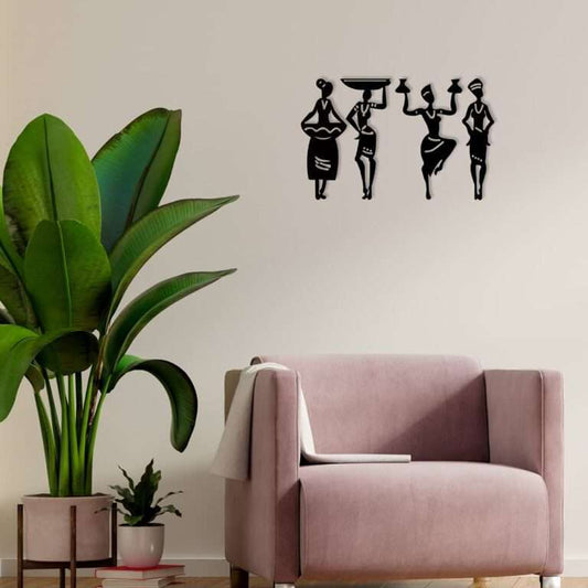 Tribal Women Figurines Wall Art