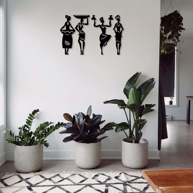 Tribal Women Figurines Wall Art