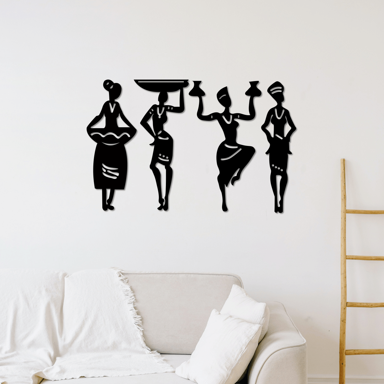 Tribal Women Figurines Wall Art